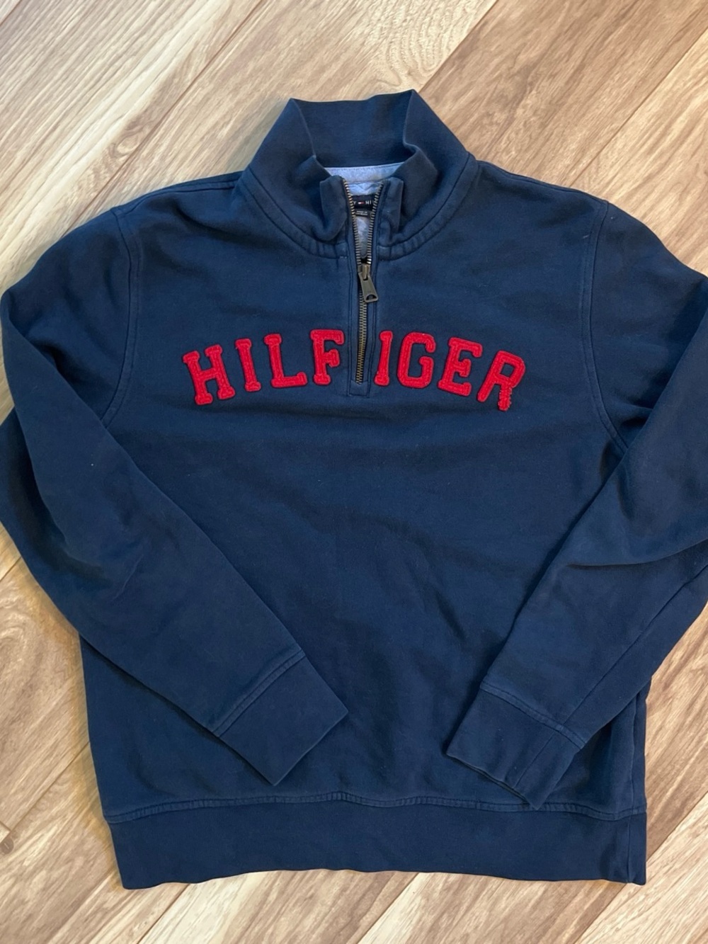 Navy Blue Tommy Hilfiger Navy quarter zip up